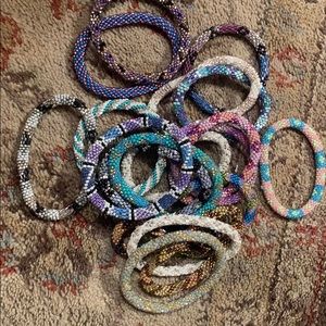 19 Lily and Laura bracelets.